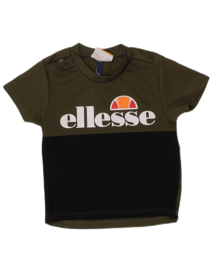 Tricou grafic ELLESSE pentru bebelusi, 6-9 luni, color kaki