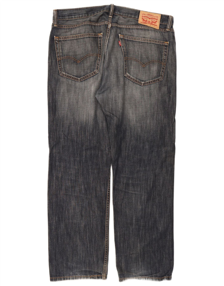 Blugi drepti pentru bărbați Levi's 505 W36 L30 Bumbac albastru