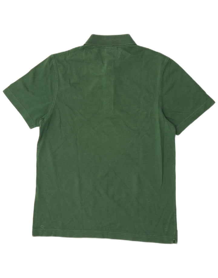 Tricou polo Lacoste pentru bărbați, mărimea 4, bumbac verde mediu