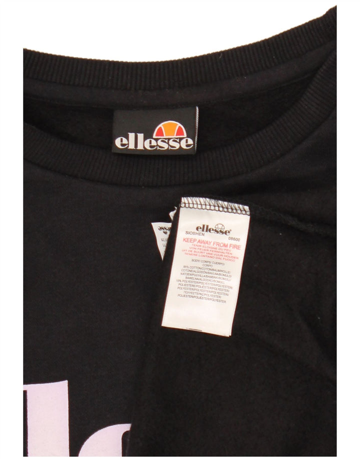 Pulover de hanorac supradimensionat pentru femei Ellesse UK 14 Medium Negru