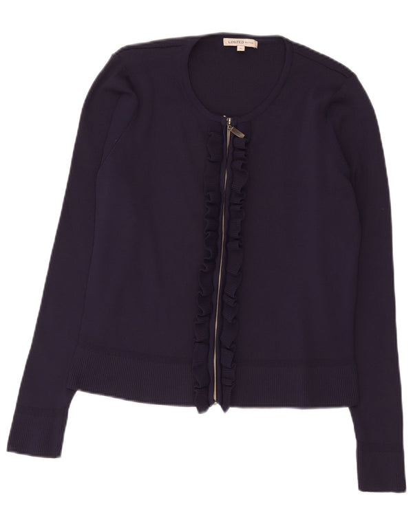 Pulover cardigan pentru femei Marks & Spencer UK 14 Medium Bleumarin Poliamidă