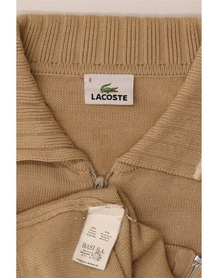 Pulover cardigan pentru bărbați Lacoste Mărimea 8 3XL bumbac bej