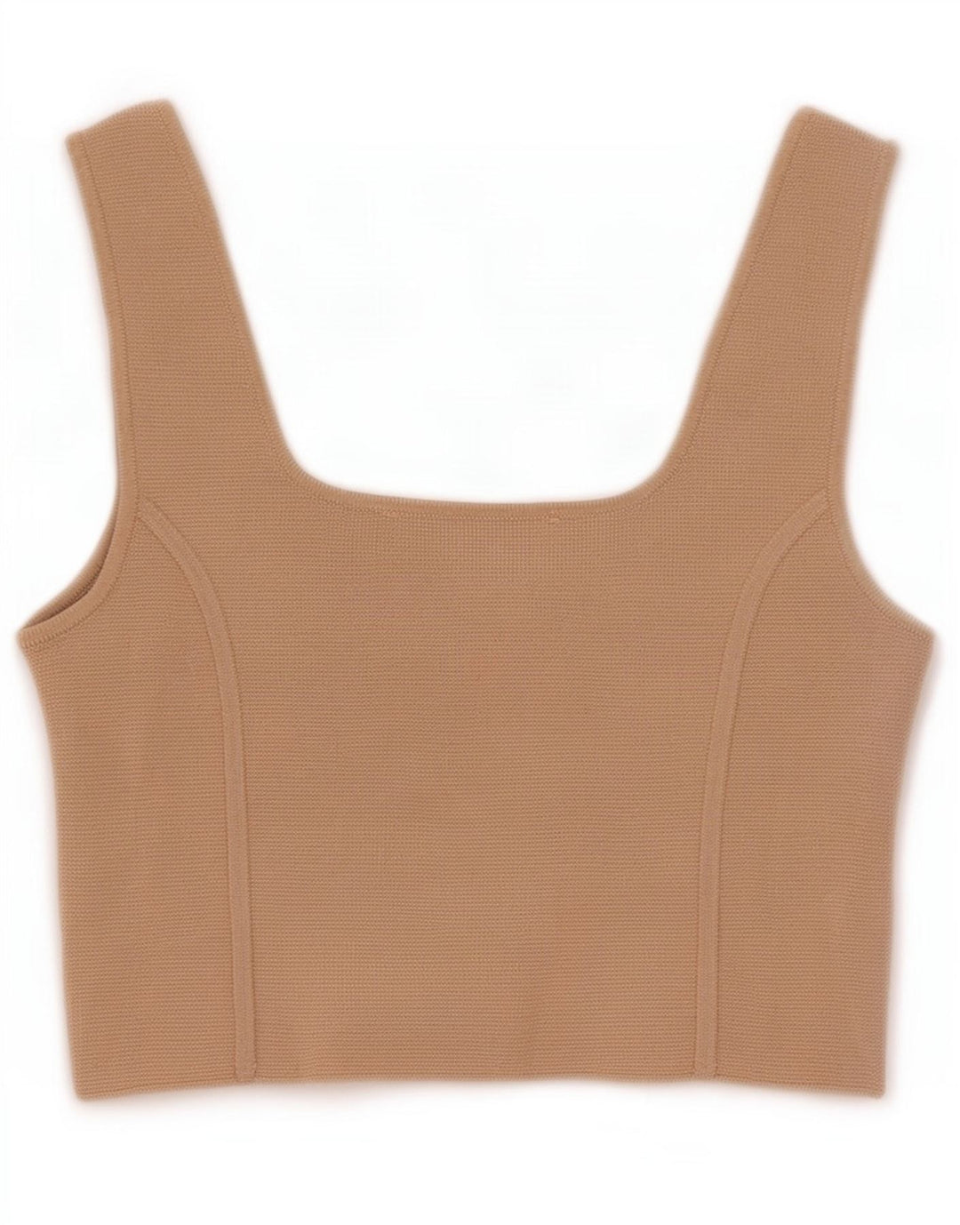 Crop Top fără mâneci pentru femei Zara UK 8 Small Beige Nylon