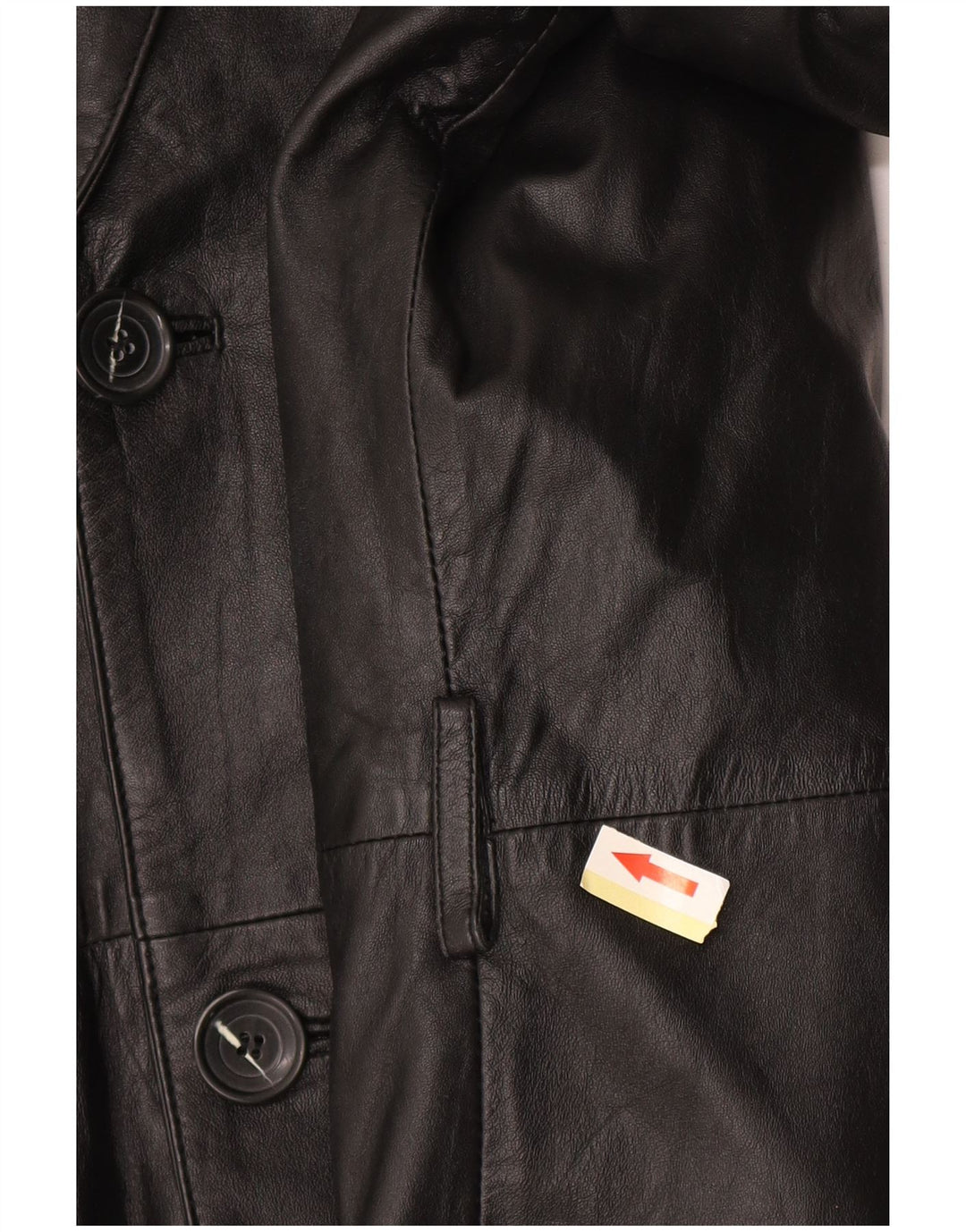 Palton din piele pentru bărbați EU 50, mare, neagră