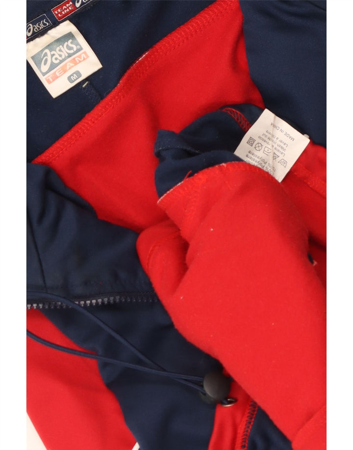 Jachetă de trening pentru bărbați ASICS, roșu mediu, poliester color bloc