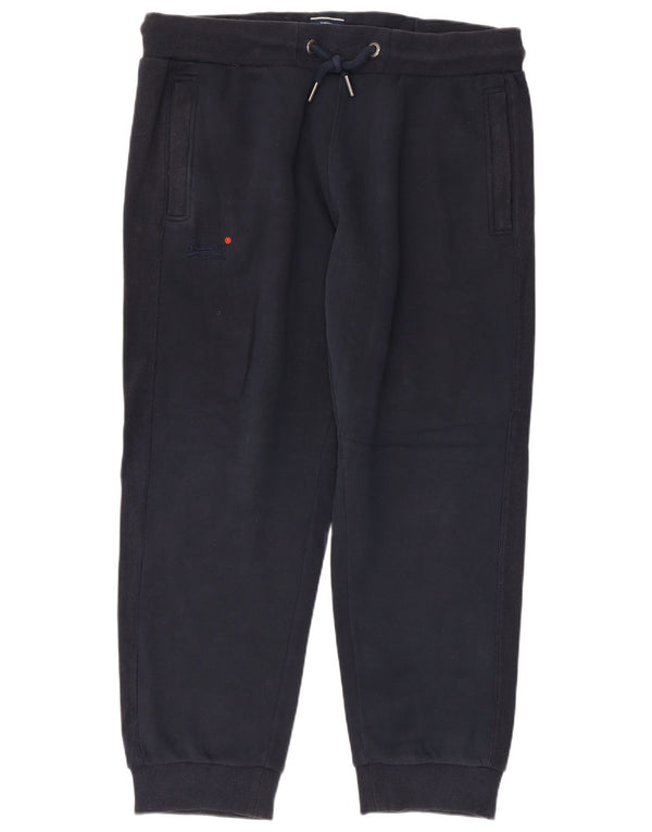 Pantaloni de trening pentru bărbați Superdry Pantaloni de jogging 2XL Bumbac bleumarin