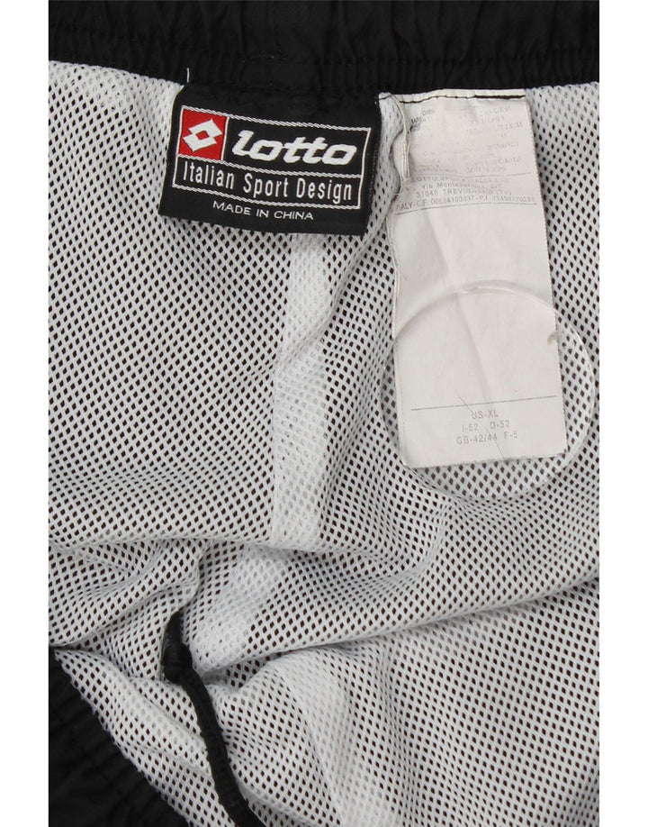 Pantaloni de trening pentru bărbați Lotto UK 42/44 XL Poliester negru