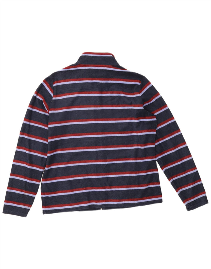 Jachetă fleece pentru femei Marks & Spencer UK 16 mare, bleumarin, cu dungi