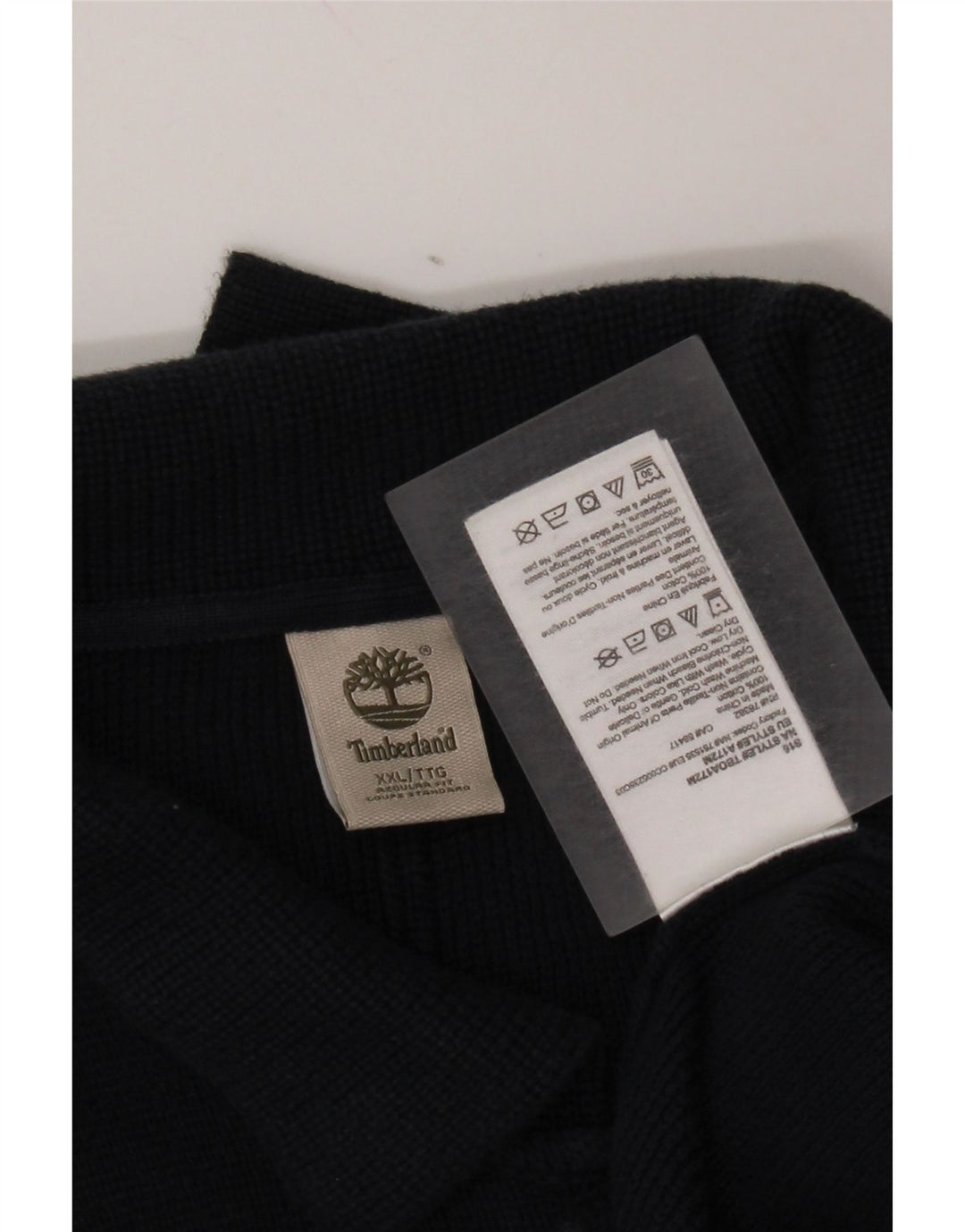 Pulover cardigan pentru bărbați Timberland, cu croială obișnuită, 2XL, bumbac bleumarin