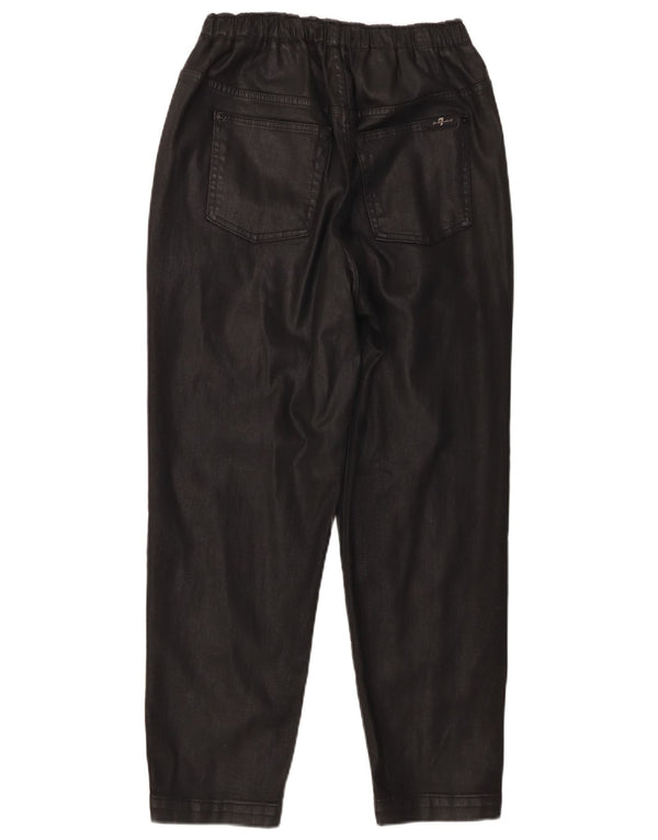 Pantaloni tăiați cu talie înaltă pentru femei 7 For All Mankind L29 L26 Negri