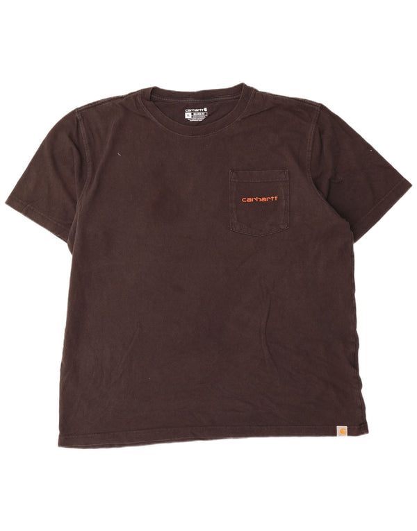Tricou grafic Carhartt pentru bărbați, cu croială relaxată, XL, bumbac negru