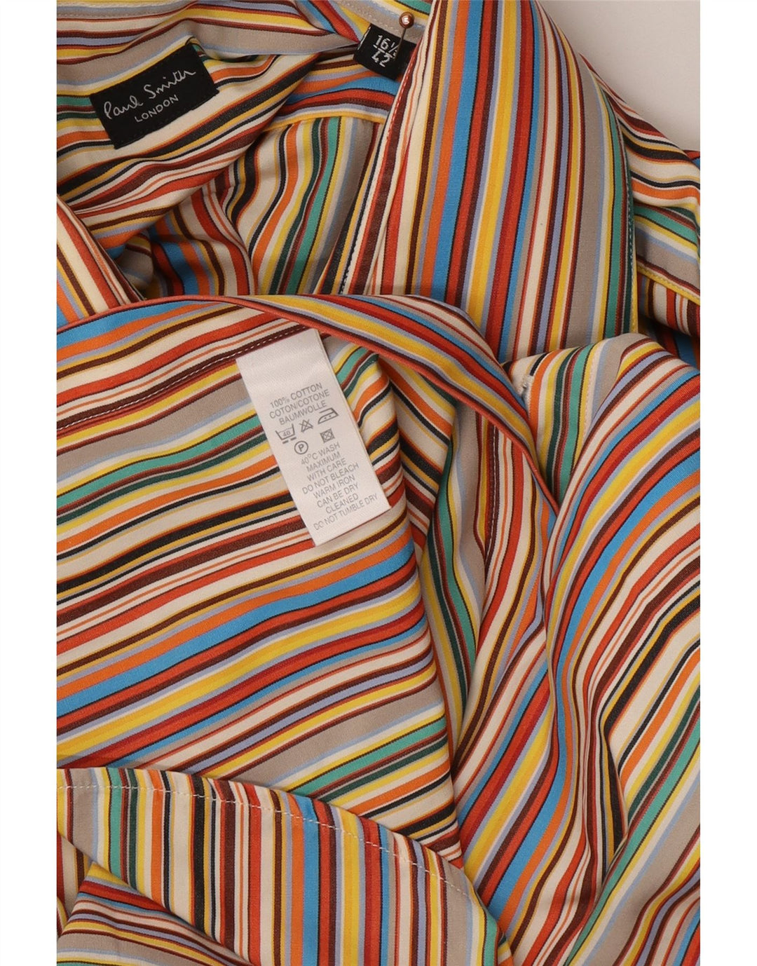 Cămașă pentru bărbați PAUL SMITH Mărimea 16 1/2 42 Bumbac cu dungi mari, multicolore