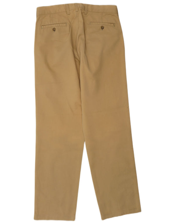 Pantaloni chino drepți pentru bărbați Armani UK 36 Small W29 L30 Bej Bumbac