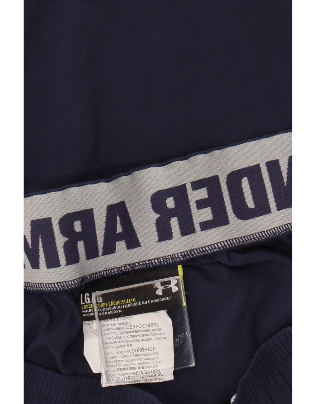 Pantaloni scurți sport grafic Under Armour pentru bărbați, mari, albastru, poliester