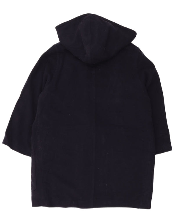 LAURA ASHLEY Palton supradimensionat cu glugă pentru femei UK 14 mare bleumarin