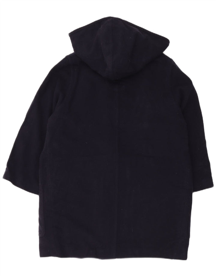 LAURA ASHLEY Palton supradimensionat cu glugă pentru femei UK 14 mare bleumarin