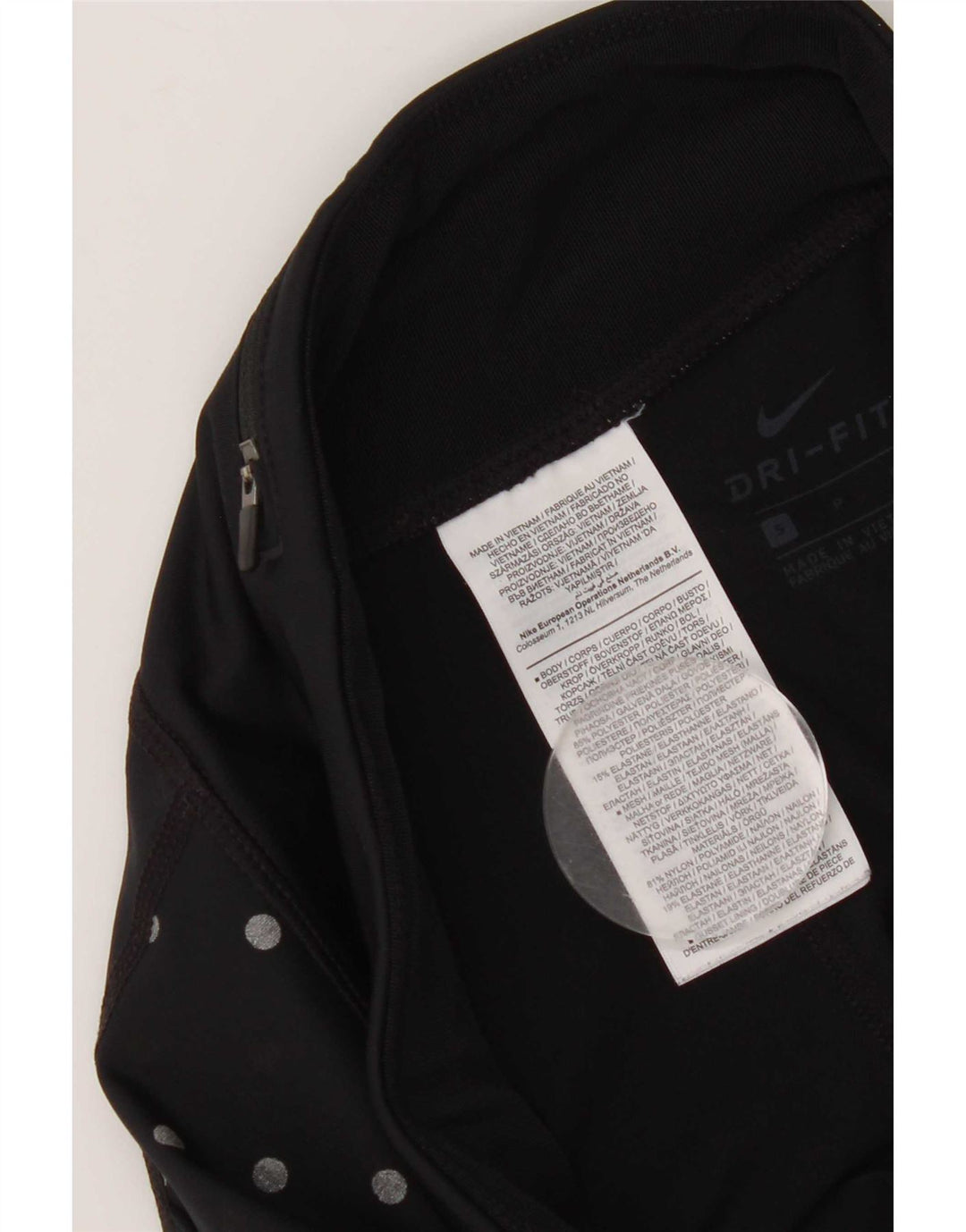 Leggings Nike Dri Fit pentru femei UK 10 Poliester cu buline negru mici