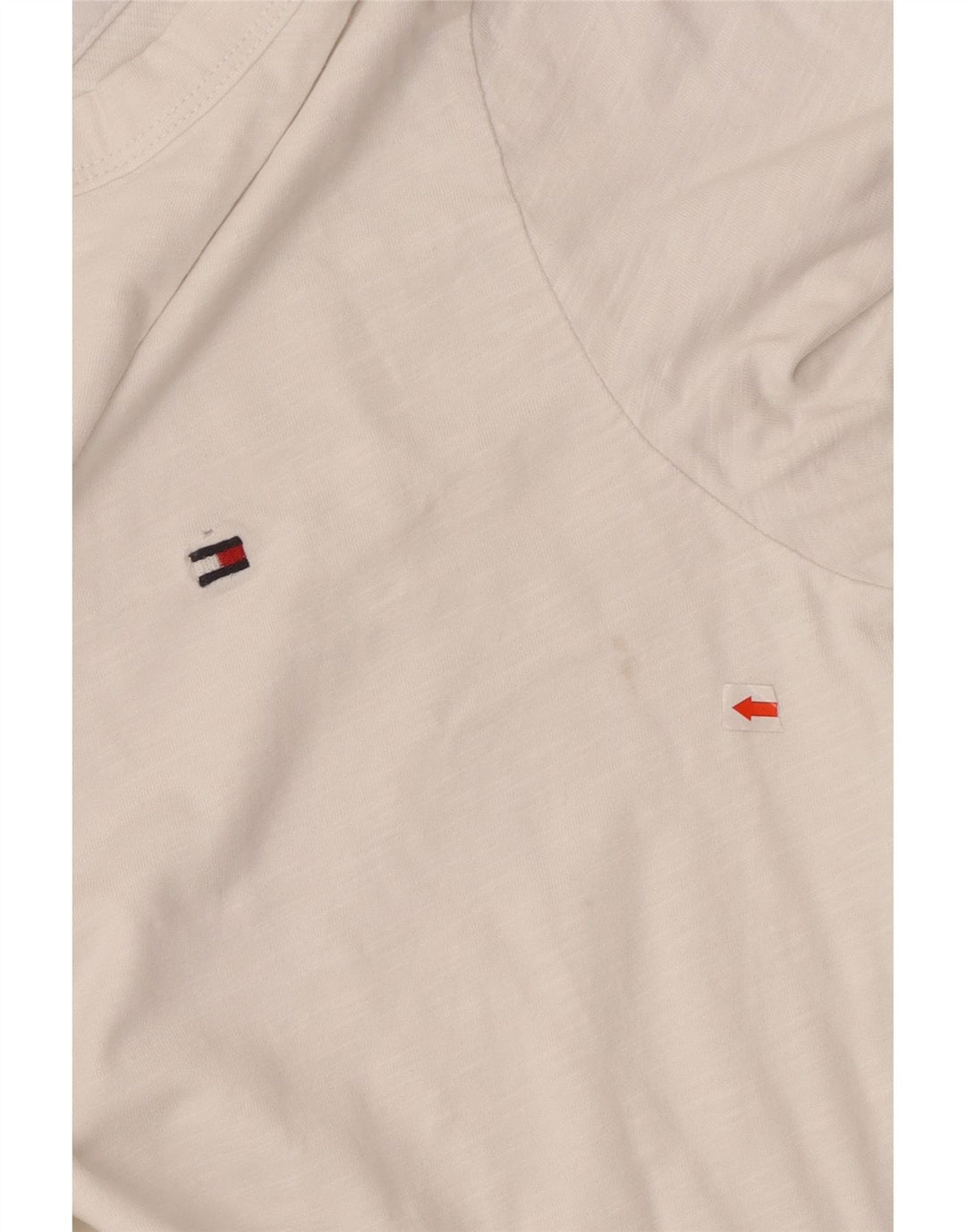 Tricou Tommy Hilfiger pentru bărbați, cu croiala obișnuită, top mic, alb, bumbac