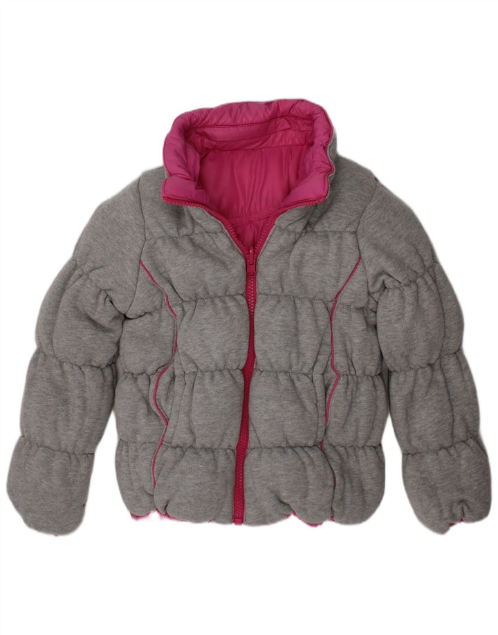 Jachetă căptușită reversibilă cu glugă pentru fete Dkny 4-5 ani poliester roz