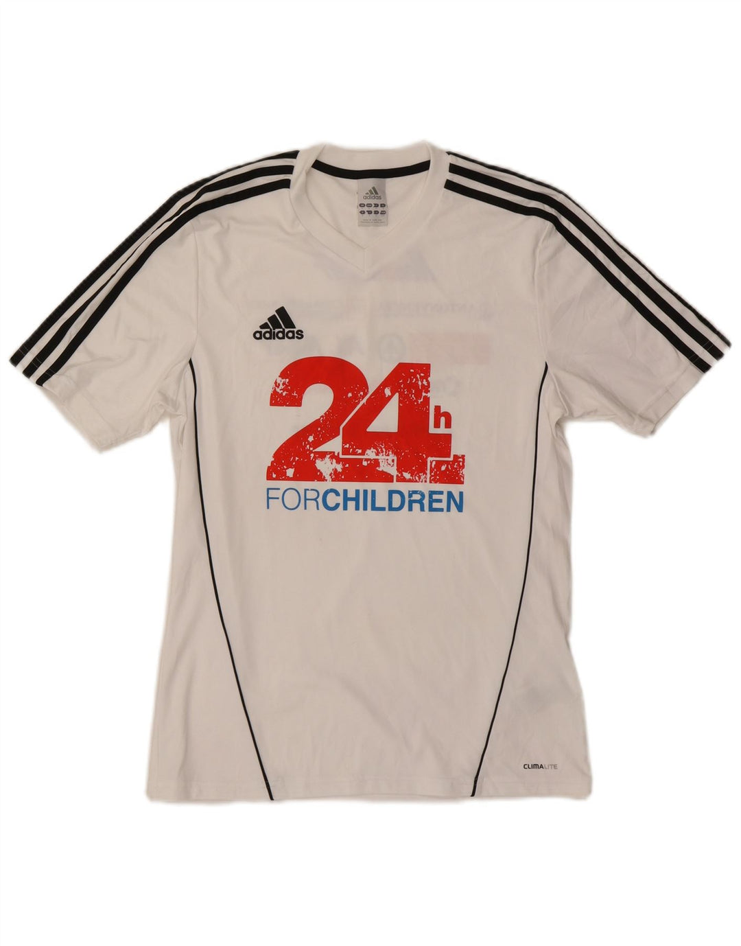 Tricou cu grafic Climalite ADIDAS pentru bărbați Top mic poliester alb