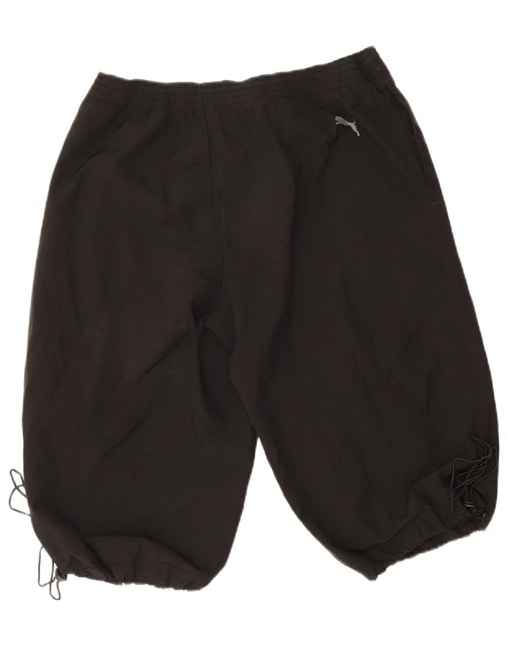 Pantaloni scurți sport grafic Puma pentru bărbați, mari, negru, poliester