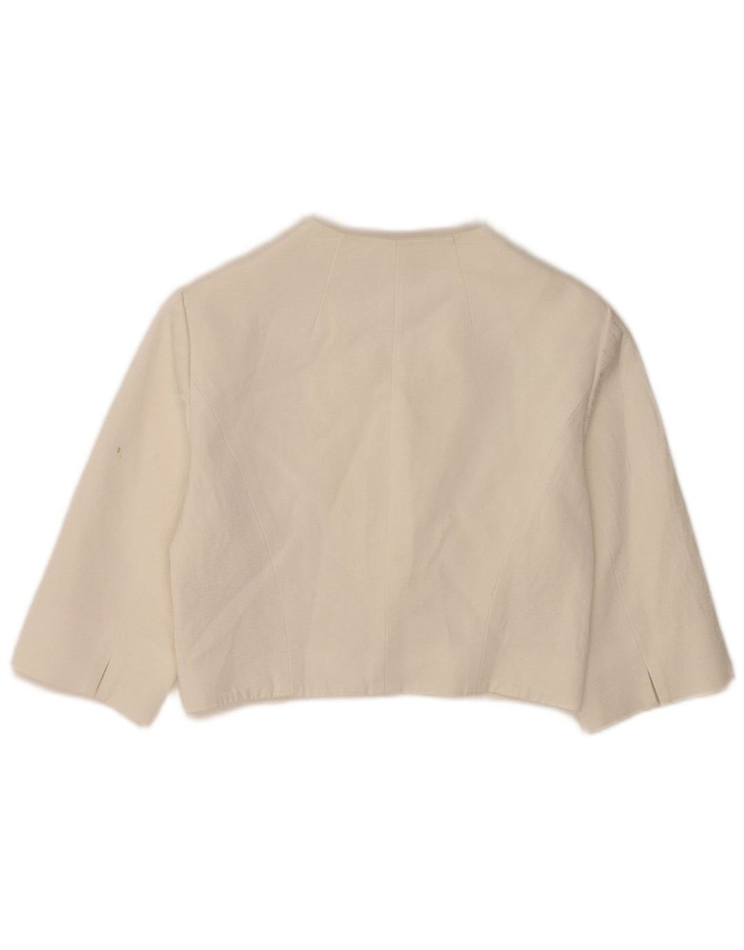 Jachetă Bolero cu mâneci 3/4 pentru femei Coast UK 12 Medium White Viscose