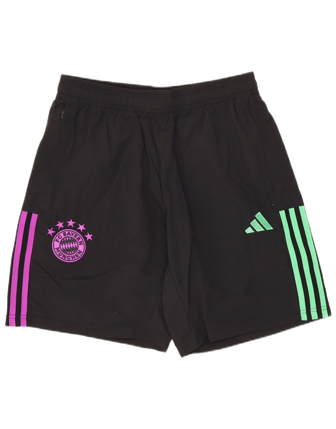 Pantaloni scurți sport pentru bărbați Adidas FC Bayern Munchen, mediu negru, poliamidă