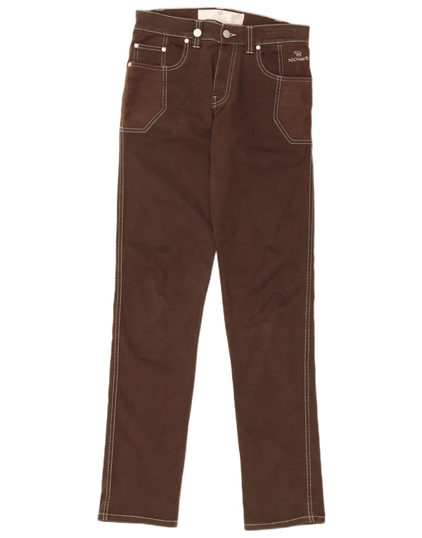 Nicwave Blugi subțiri pentru femei IT 44 Medium W30 L34 Maro Bumbac