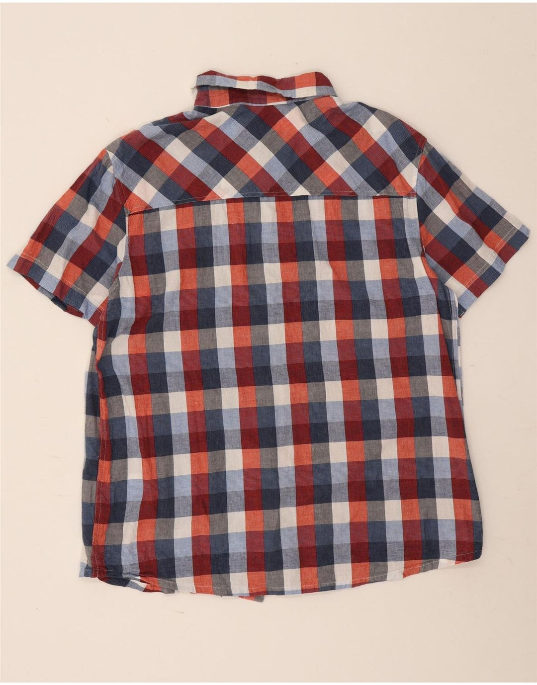 Cămașă cu mânecă scurtă pentru bărbați Mountain Warehouse, bumbac cu carouri multicolore