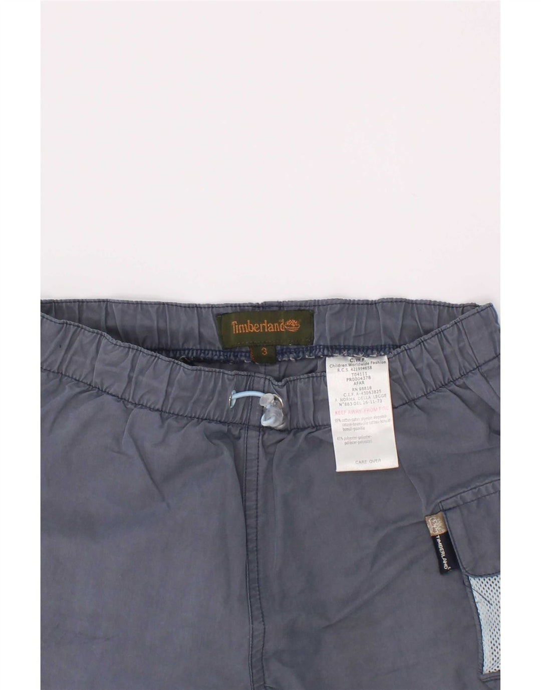 Pantaloni scurți cargo Timberland pentru băieți 2-3 ani W20 bumbac bleumarin