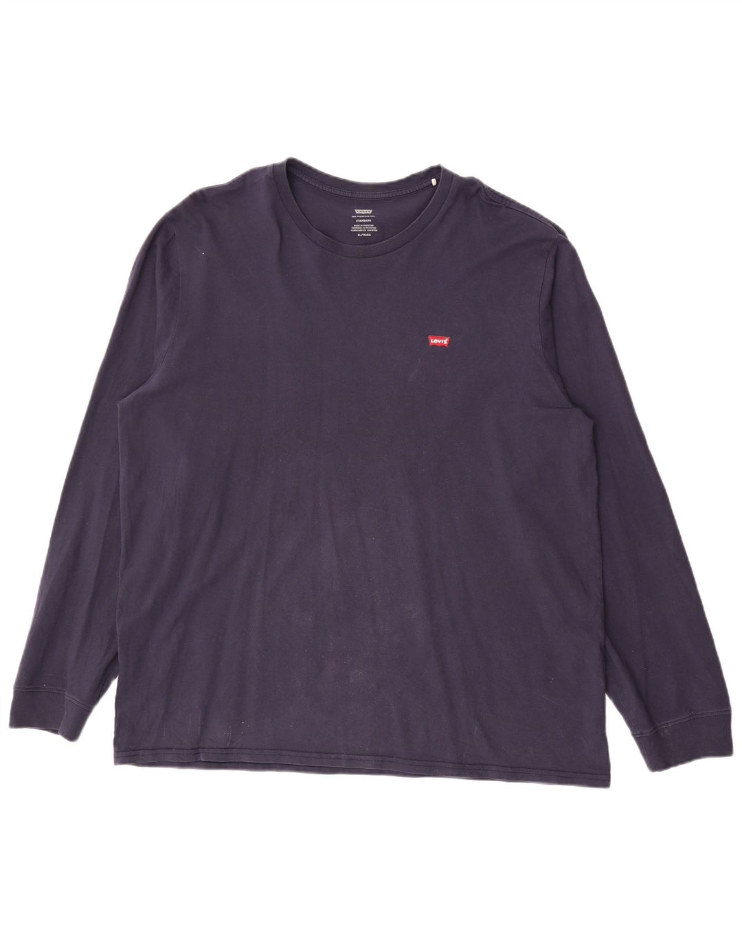 Top cu mânecă lungă pentru bărbați Levi's, cu ajustare standard, XL, bumbac bleumarin