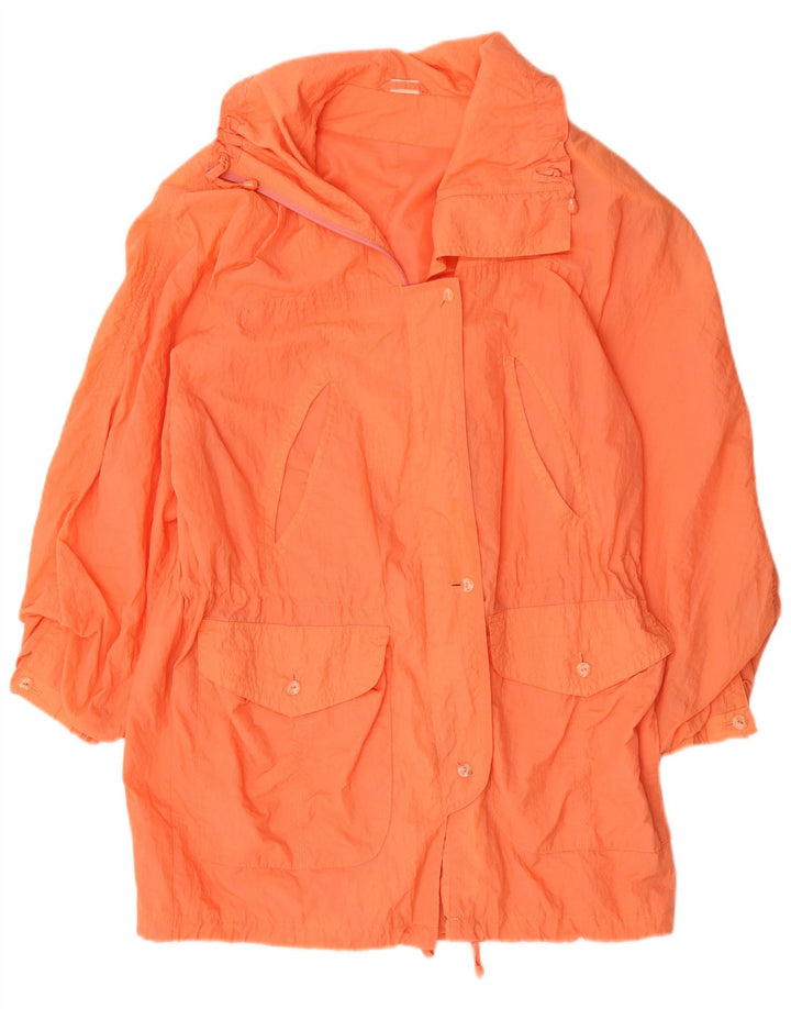 Pelernă de ploaie vintage pentru femei UK 18 XL portocaliu