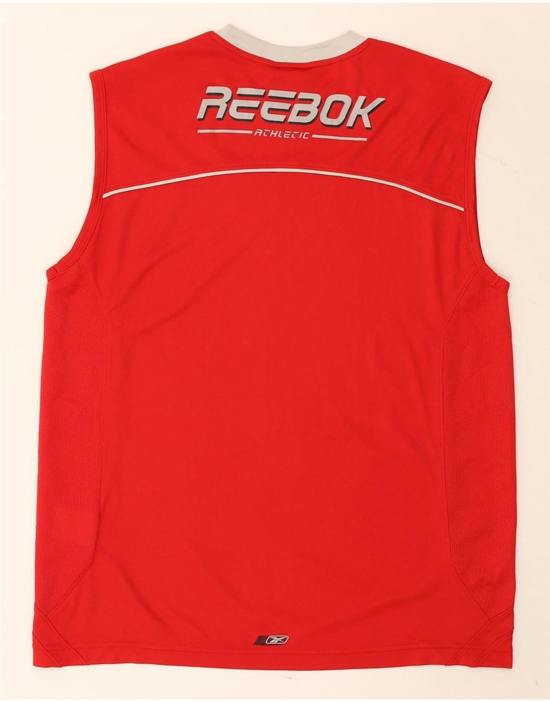 Vestă Reebok pentru bărbați, poliester mediu roșu