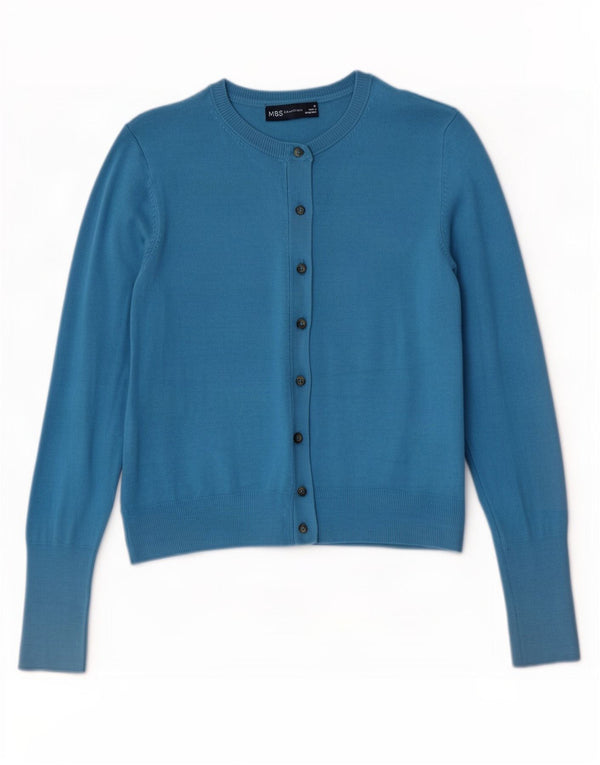 Pulover pentru femei Marks & Spencer Crop Cardigan UK 10 mic turcoaz viscoză