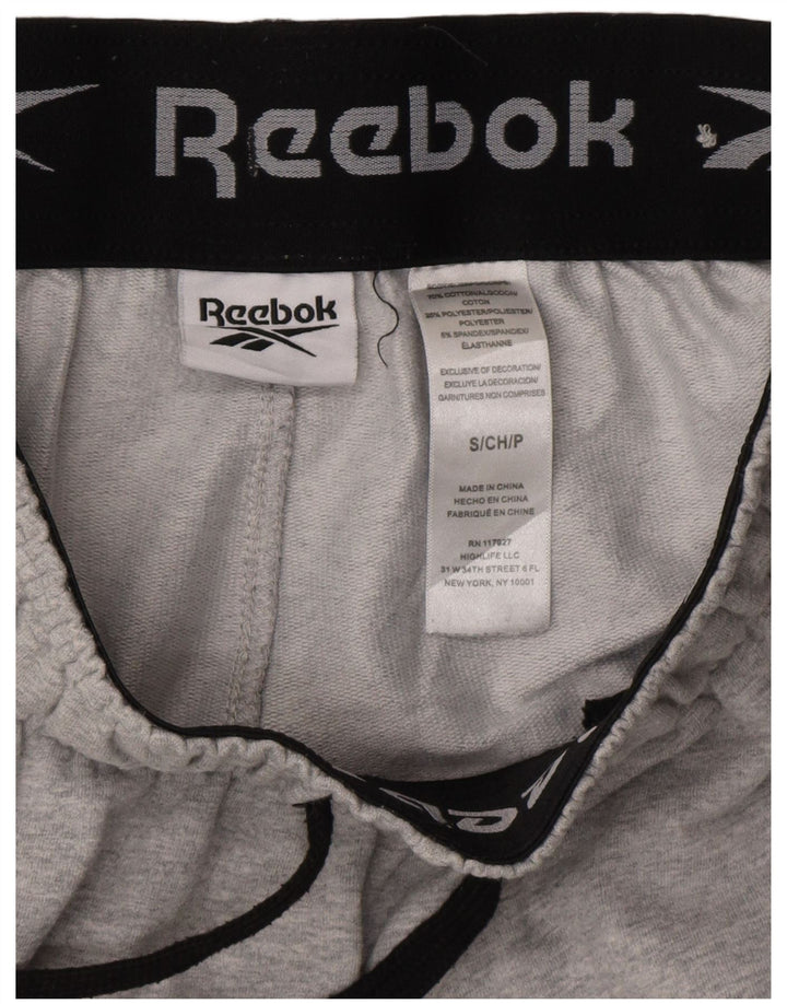 Pantaloni de trening Reebok pentru bărbați Joggeri mici, gri bumbac