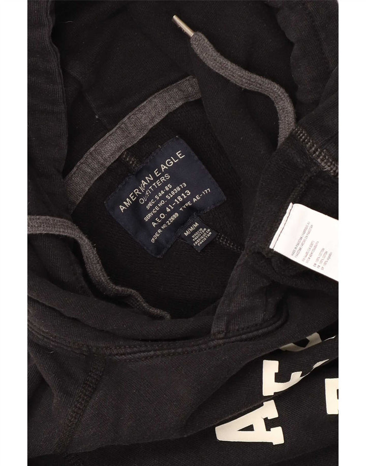 Haorac grafic pentru bărbați American Eagle, bumbac mediu negru