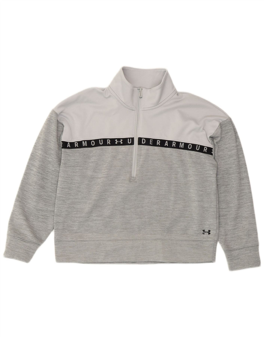 UNDER ARMOUR Womens Graphic Sweatshirt Jumper UK 14 Medium Grey