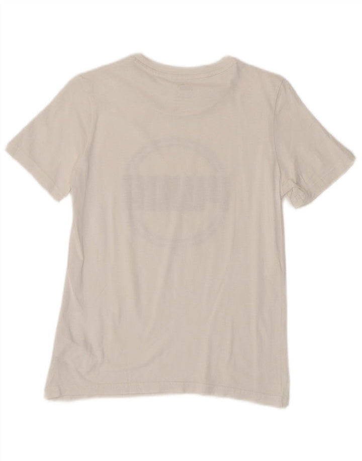 Tricou grafic Puma Băieți Top 11-12 Ani Bumbac Alb Mediu