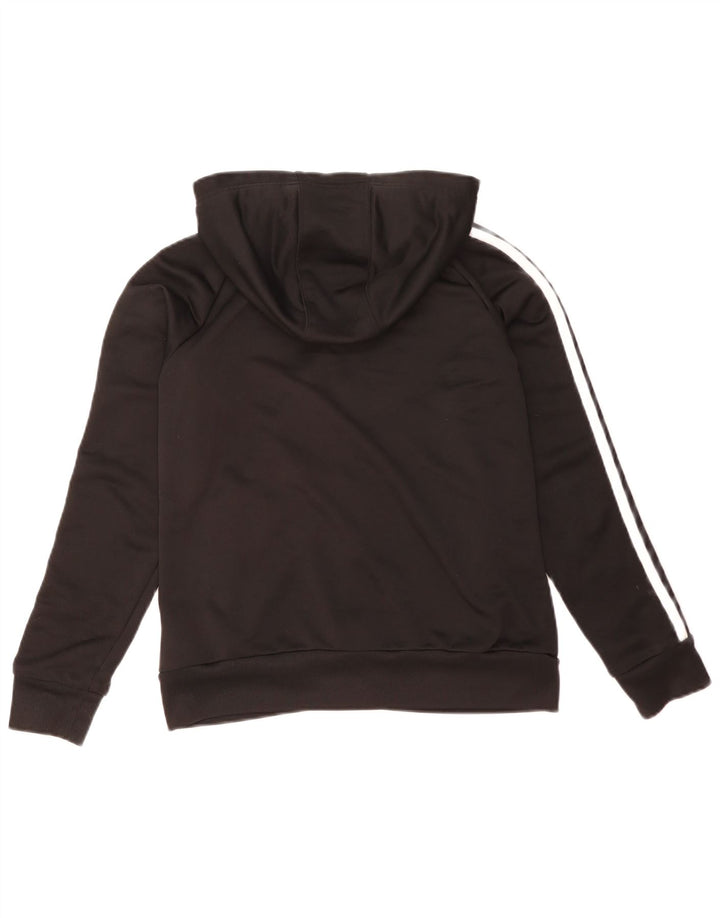 Pulover Adidas pentru femei, cu fermoar, mărimea 16, poliester negru