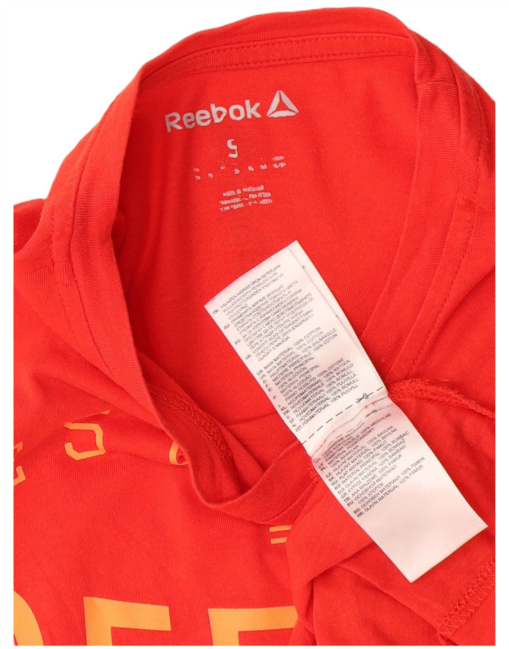 Tricou grafic Reebok pentru bărbați Top mic, roșu, bumbac