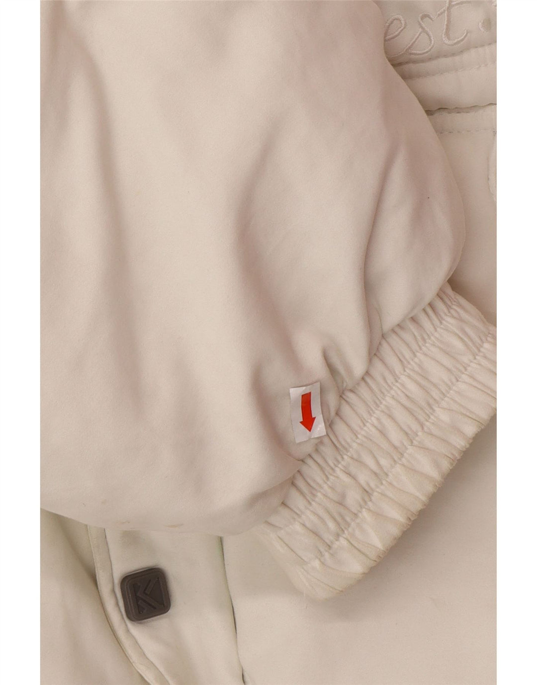 Jachetă căptușită cu glugă pentru bărbați KARL KANI UK 44 2XL Poliester alb