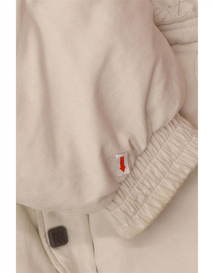 Jachetă căptușită cu glugă pentru bărbați KARL KANI UK 44 2XL Poliester alb