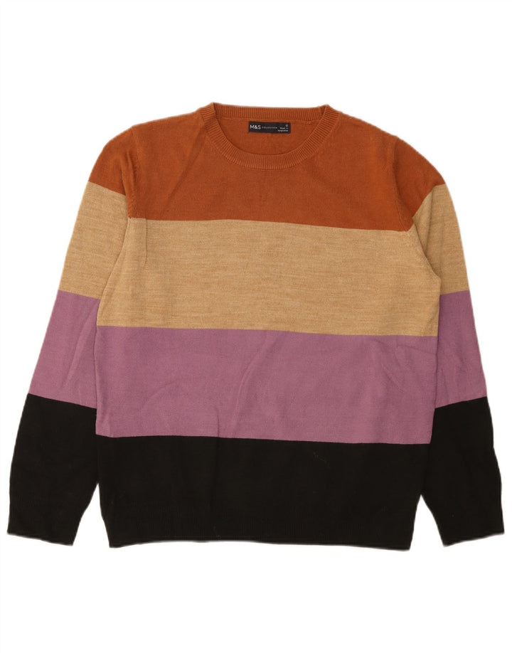 Pulover pentru femei Marks & Spencer cu decolteu cu barca UK 12 Medium Multicolor