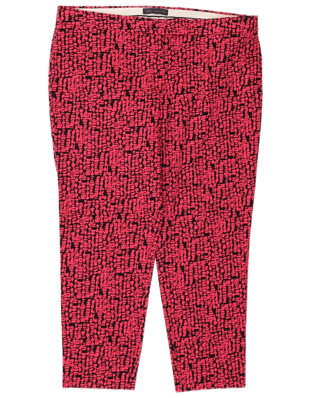 Pantaloni tăiați pentru femei Marks & Spencer, cu model abstract, UK 18 XL W38 L25 P