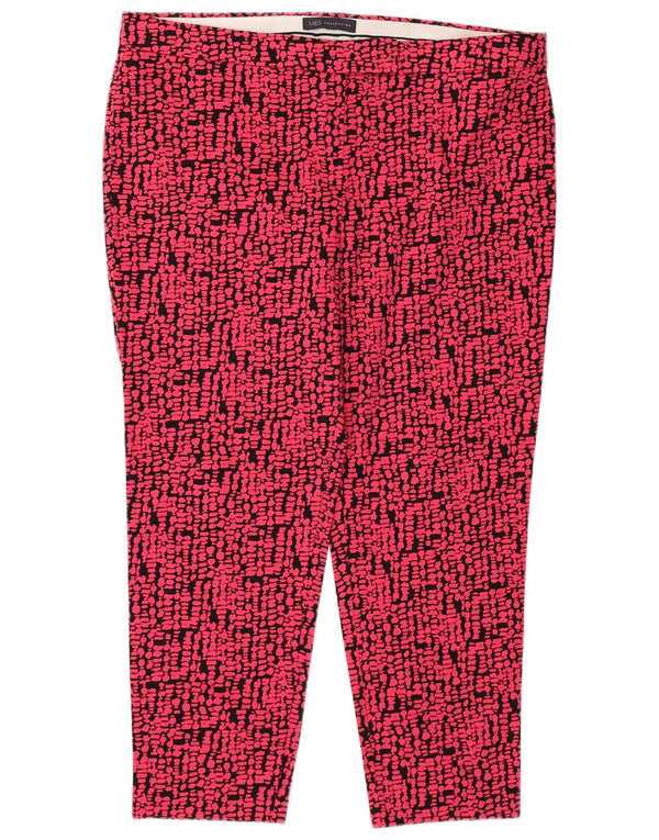Pantaloni tăiați pentru femei Marks & Spencer, cu model abstract, UK 18 XL W38 L25 P