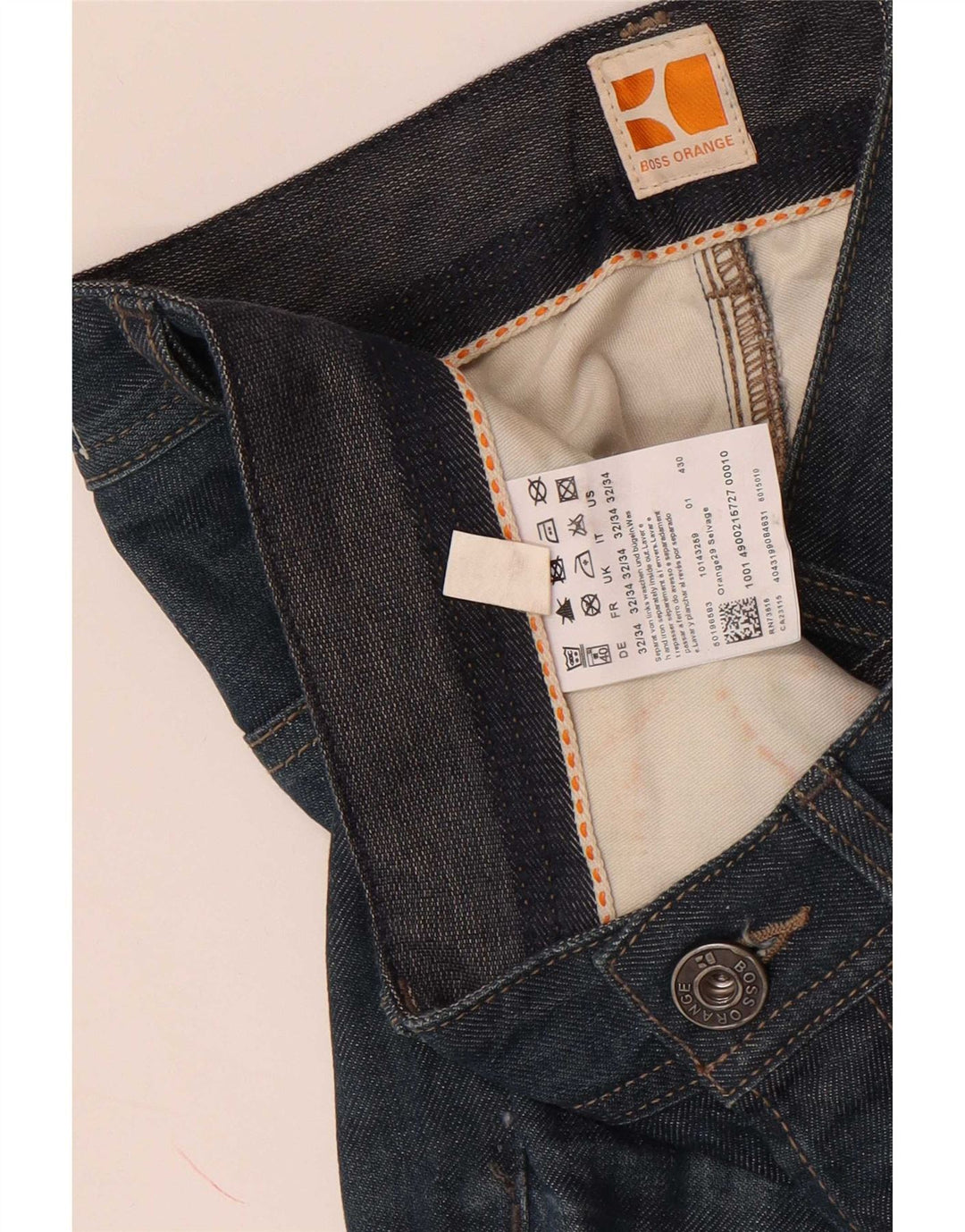 Blugi slim pentru bărbați Hugo Boss W32 L34 Bumbac albastru
