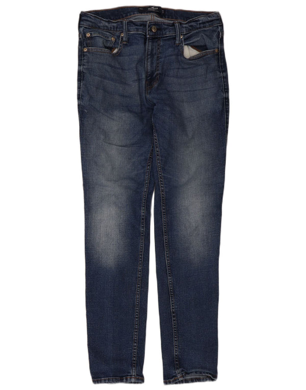 Blugi skinny pentru bărbați Hollister W34 L32 Bumbac albastru