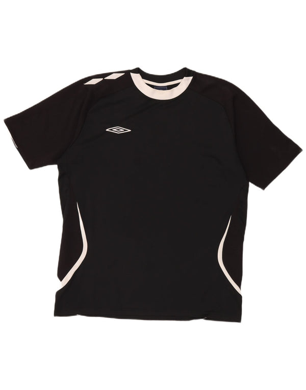 Tricou grafic pentru bărbați Umbro Top XL Negru Poliester color bloc