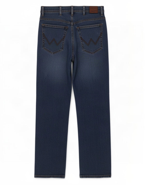 Blugi drepti Wrangler pentru bărbați Texas Stretch W36 L32 Bumbac albastru
