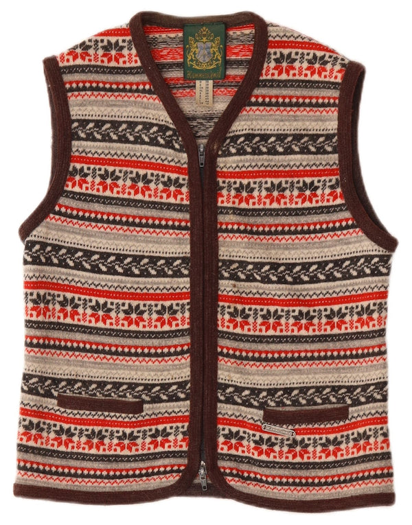 HAMMERSCHMID Pulover cardigan pentru femei UK 12 Medium Multicolor Fair Isle